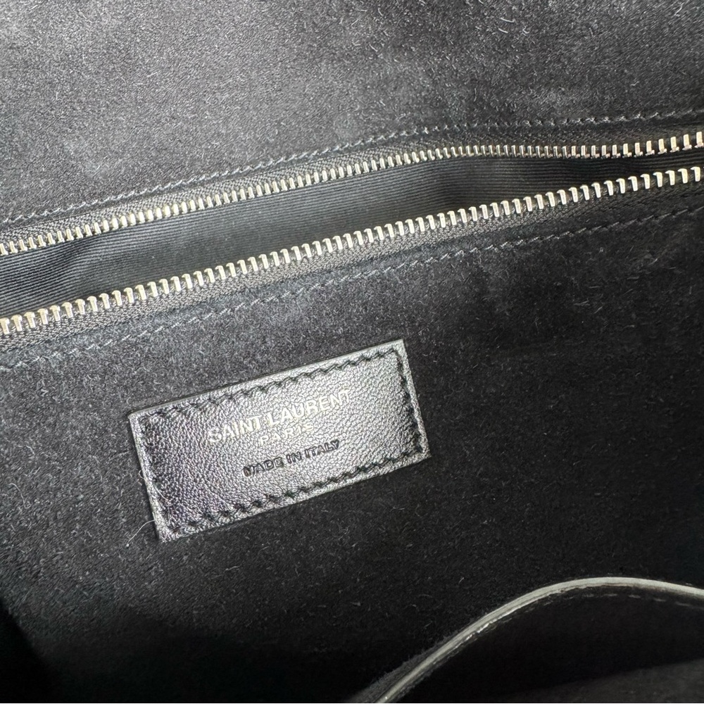 Saint Laurent Medium Niki Black Python Leather Sh… - image 7